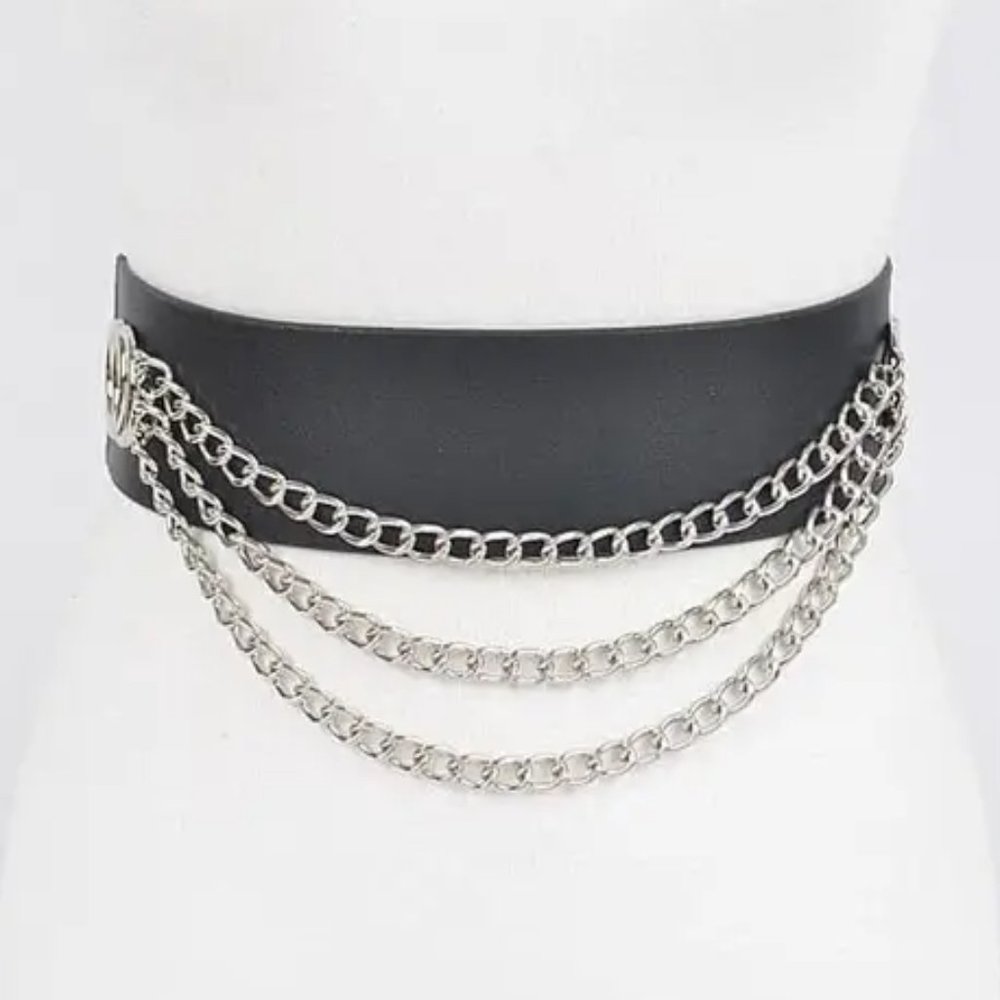 Triple Chain Stretchy Belt
